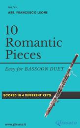 10 Romantic Pieces for Bassoon Duet - Easy