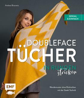 Doubleface-Tücher in Runden stricken