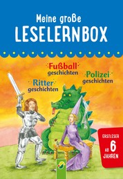 Meine große Leselernbox: Rittergeschichten, Fußballgeschichten, Polizeigeschichten - Mit 3 Lesestufen