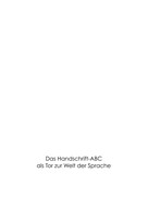 Susanne Dorendorff: Das Handschrift-Abc ★★★★★