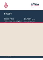 Rosalie - as performed by G.G. Anderson, Single Songbook
