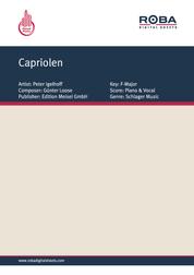 Capriolen - as performed by Peter Igelhoff, Single Songbook
