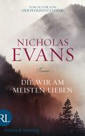 Nicholas Evans: Die wir am meisten lieben ★★★★