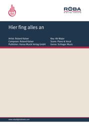 Hier fing alles an - as performed by Roland Kaiser, Single Songbook