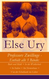 Professors Zwillinge - Enthält alle 5 Bände - Bubi und Mädi + In der Waldschule + In Italien + Im Sternenhaus + Von der Schulbank ins Leben