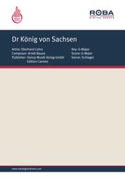 Dr König von Sachsen - as performed by Eberhard Cohrs, Single Songbook