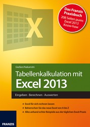 Tabellenkalkulation mit Excel 2013 - Eingeben · Berechnen · Auswerten