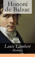 de Balzac, Honoré: Louis Lambert (Roman) 