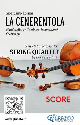 String Quartet score "La Cenerentola" overture by Rossini