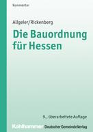 Erich Allgeier: Die Bauordnung für Hessen 
