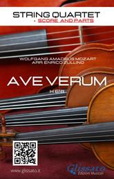 String Quartet: Ave Verum by Mozart (score & set of parts) - K 618