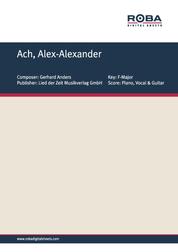 Ach, Alex-Alexander - Single Songbook