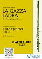 Gioacchino Rossini: G Alto Flute part of "La Gazza Ladra" overture for Flute Quartet 