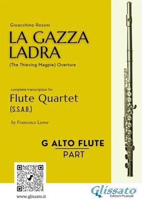 G Alto Flute part of "La Gazza Ladra" overture for Flute Quartet