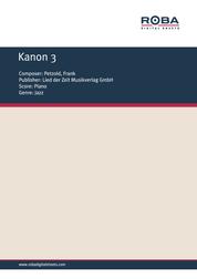 Kanon 3 - Sheet Music