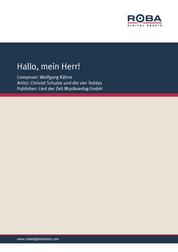 Hallo, mein Herr! - as performed by Christel Schulze, Single Songbook