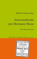 Michael Limberg: Autorenabende mit Hermann Hesse 