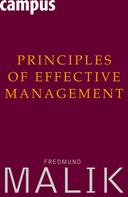 Fredmund Malik: Principles of Effective Management 