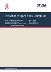 Die schönen Tränen des Laurentius - as performed by Die Wildecker Herzbuben, Single Songbook