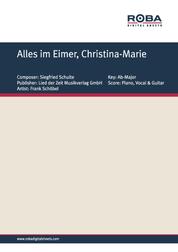 Alles im Eimer, Christina-Marie - as performed by Frank Schöbel, Single Songbook