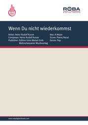 Wenn Du nicht wiederkommst - as performed by Heinz Rudolf Kunze, Single Songbook