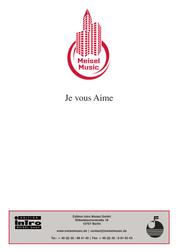 Je vous Aime, I Love You - Single Songbook