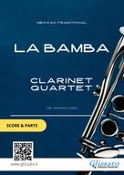 Francesco Leone: Clarinet Quartet sheet music: La Bamba (score & parts) 