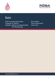 Rain - as performed by Goombay Dance Band, Single Songbook