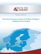 Max Hogeforster: Promotion of business transfers in the Baltic Sea Region 