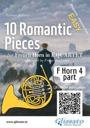 French Horn 4 part of "10 Romantic Pieces" for Horn Quartet - easy for beginners/intermediate