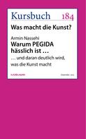 Armin Nassehi: Warum PEGIDA hässlich ist … 