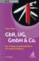 Nicco Hahn: GbR, UG, GmbH & Co. 