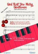 English traditional: God Rest Ye Merry, Gentlemen (in Am) for solo instrument w/ piano 