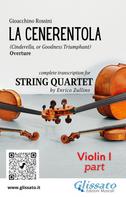 Gioacchino Rossini: Violin I part of "La Cenerentola" overture for String Quartet 