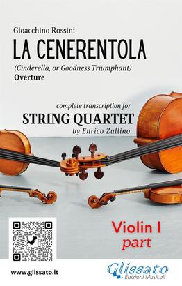 Violin I part of "La Cenerentola" overture for String Quartet