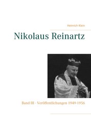 Nikolaus Reinartz - Band III - Veröffentlichungen 1949-1956
