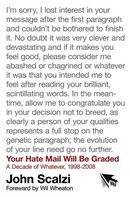 John Scalzi: Your Hate Mail Will Be Graded 