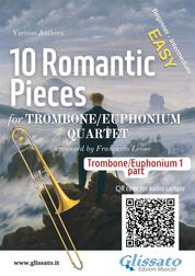 Part 1 (b.c.) Trombone/Euphonium Quartet "10 Romantic Pieces" - easy for beginner/intermediate