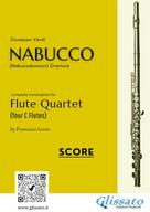 Giuseppe Verdi: Flute Quartet score of "Nabucco" overture 