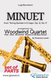Minuet - Woodwind Quartet (PARTS) - from "String Quintet in E major, Op. 11, No. 5"
