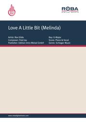 Love A Little Bit (Melinda) - as performed by Rex Gildo, Single Songbook