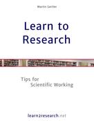 Martin Gertler: Learn to Research 
