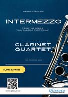 Pietro Mascagni: Clarinet Quartet sheet music: Intermezzo (score & parts) 