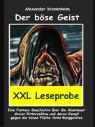 Alexander Kronenheim: XXL LESEPROBE - Der böse Geist 