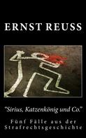 Ernst Reuß: Sirius, Katzenkönig und Co. ★★★★★