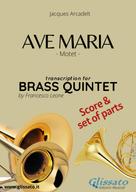Jacques Arcadelt: Ave Maria - Brass Quintet score & parts 
