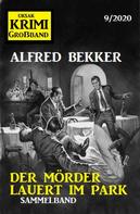 Alfred Bekker: Der Mörder lauert im Park: Krimi Großband 9/2020 