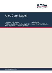 Alles Gute, Isabell - as performed by Jörg Martin & Columbia Quartett, Single Songbook