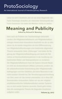 Manning Richard N.: Meaning and Publicity 