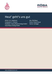 Heut‘ geht‘s uns gut - as performed by G.G. Anderson, Single Songbook